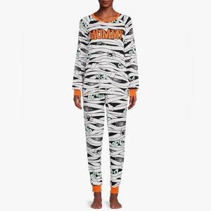 Way to Celebrate Halloween “Mummy” 2 pc pajama set sz 3X (22w-24w)